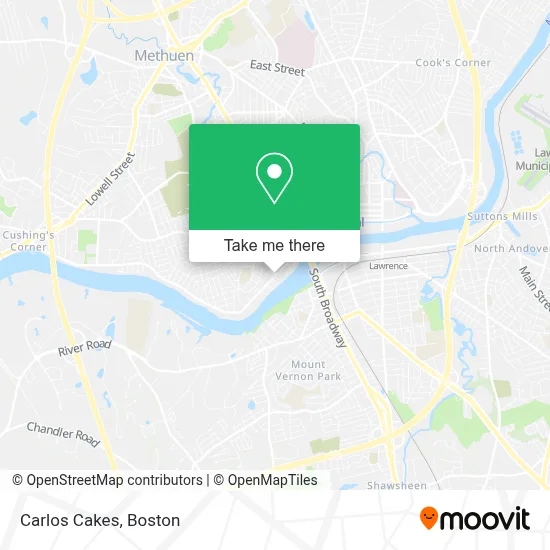 Carlos Cakes map