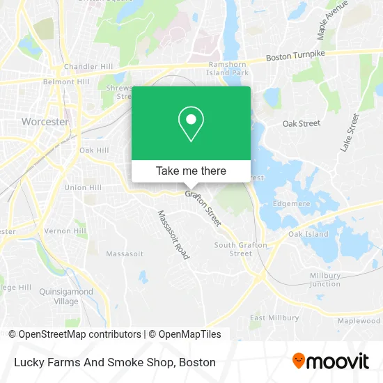 Lucky Farms And Smoke Shop map