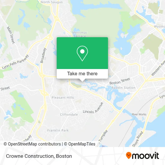 Crowne Construction map