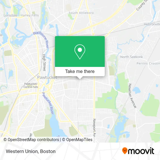 Western Union map