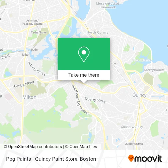 Ppg Paints - Quincy Paint Store map