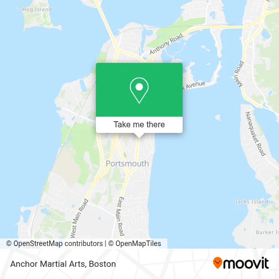 Anchor Martial Arts map