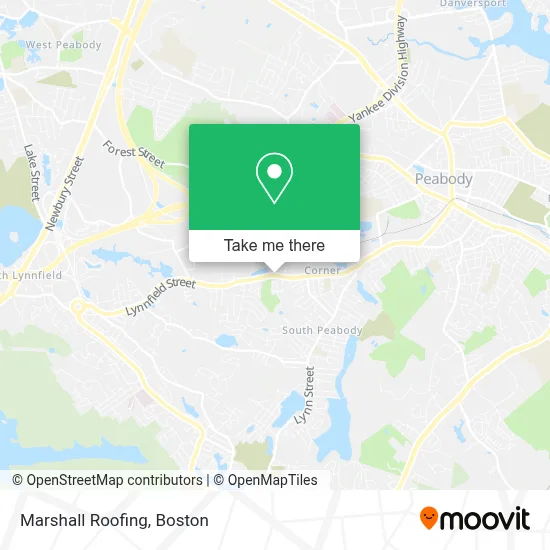 Marshall Roofing map