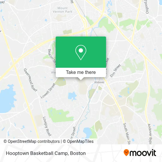 Hooptown Basketball Camp map