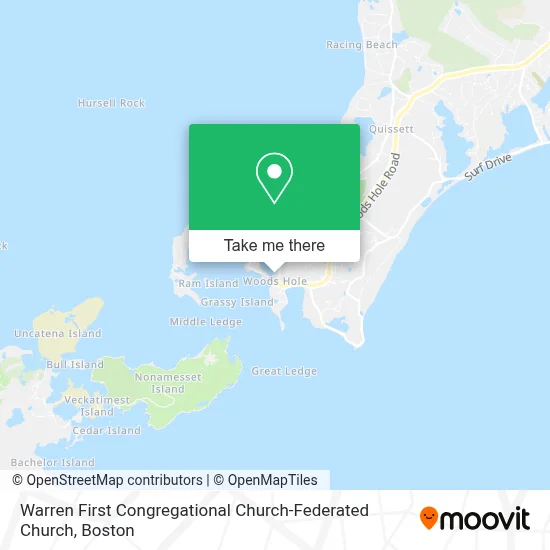 Warren First Congregational Church-Federated Church map