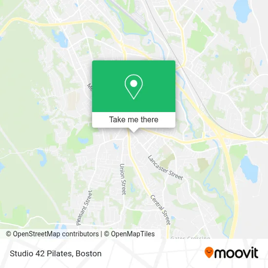 Studio 42 Pilates map