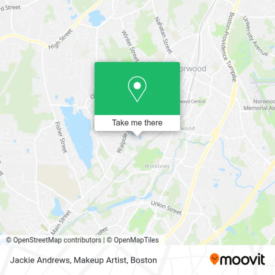Jackie Andrews, Makeup Artist map