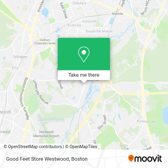 Good Feet Store Westwood map