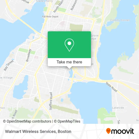 Walmart Wireless Services map