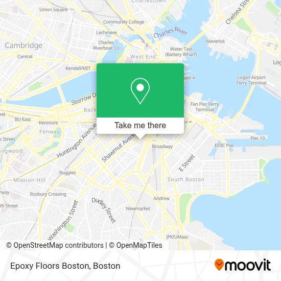 Epoxy Floors Boston map
