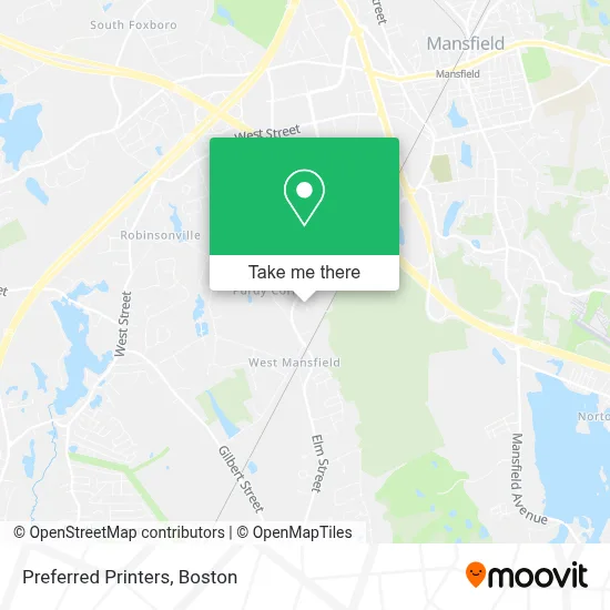 Preferred Printers map