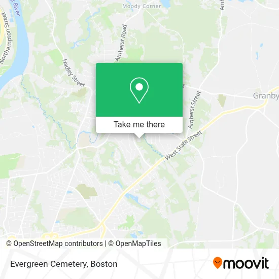 Evergreen Cemetery map