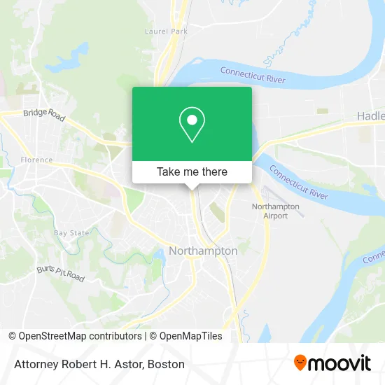 Attorney Robert H. Astor map