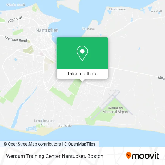 Werdum Training Center Nantucket map