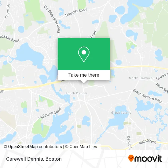 Carewell Dennis map