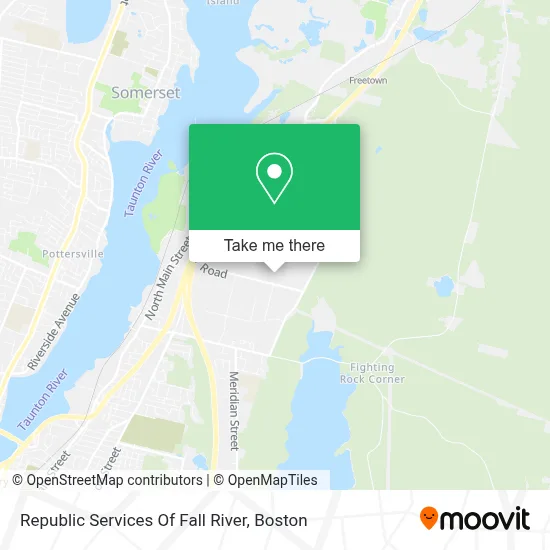 Republic Services Of Fall River map