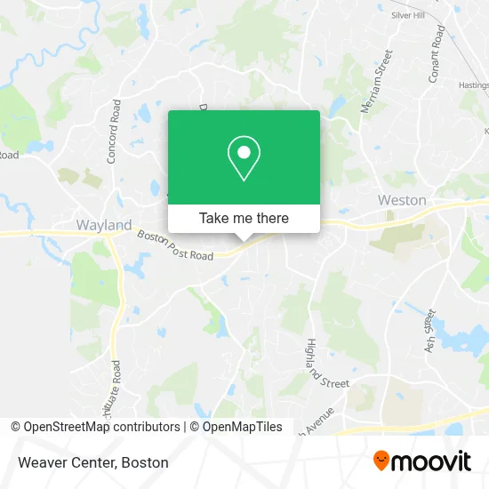 Weaver Center map
