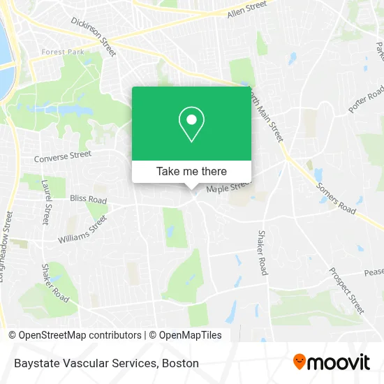 Baystate Vascular Services map