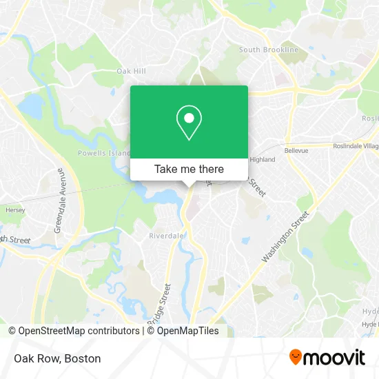 Oak Row map