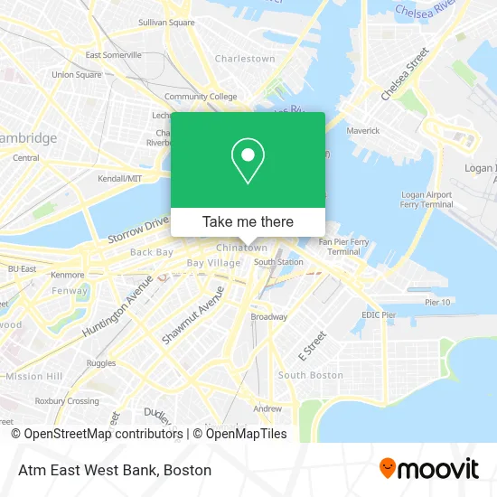 Atm East West Bank map