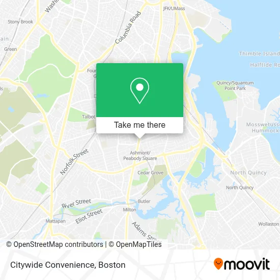 Citywide Convenience map