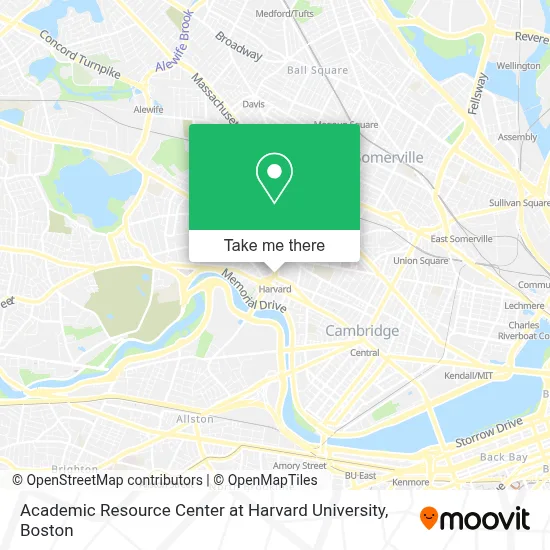 Academic Resource Center at Harvard University map