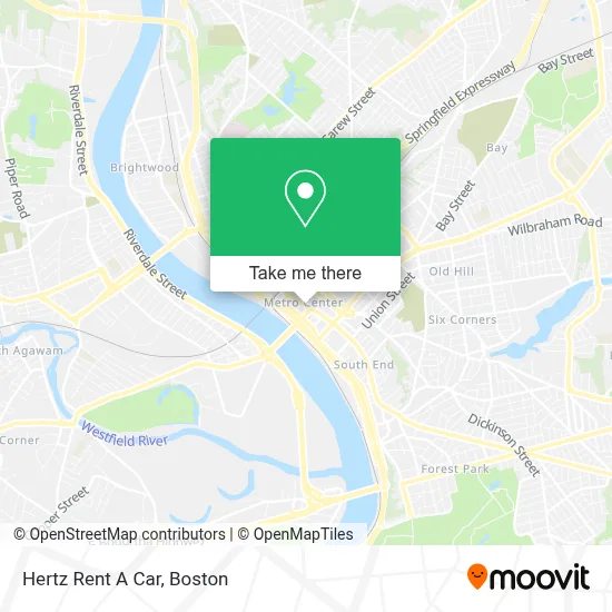 Hertz Rent A Car map