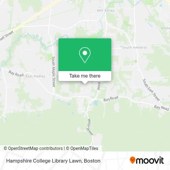 Hampshire College Library Lawn map