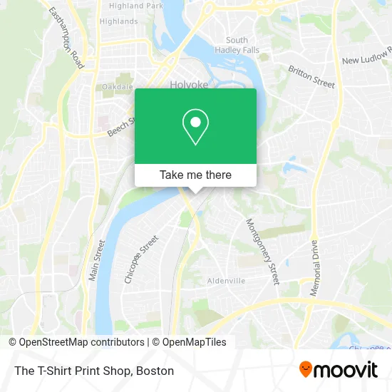 The T-Shirt Print Shop map