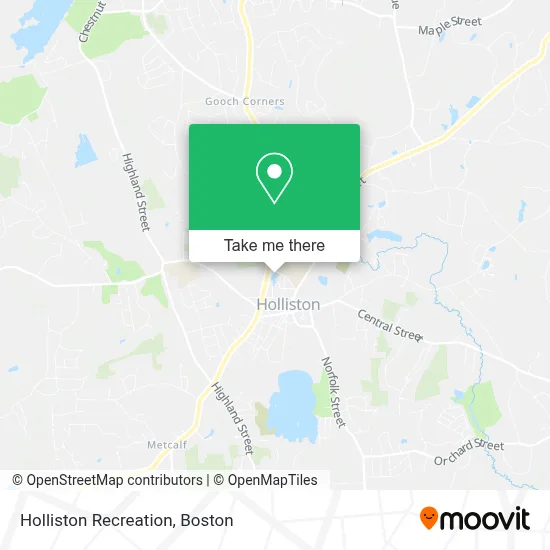 Holliston Recreation map