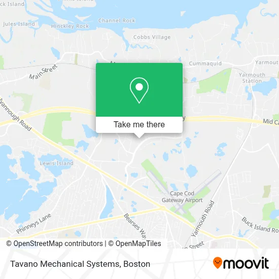 Tavano Mechanical Systems map
