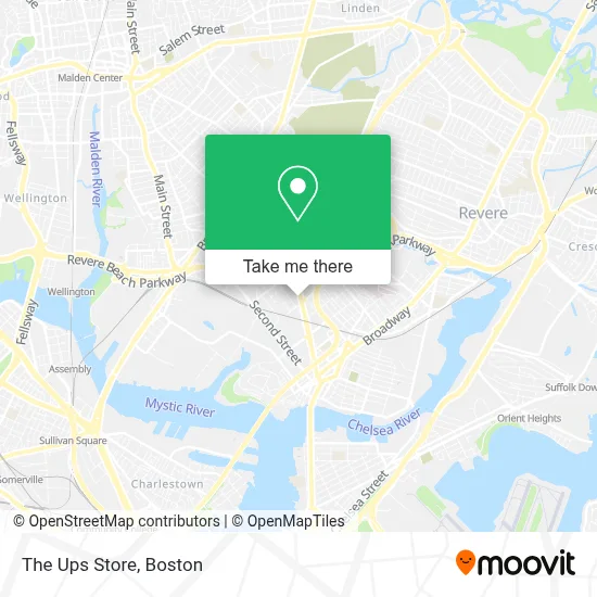 The Ups Store map
