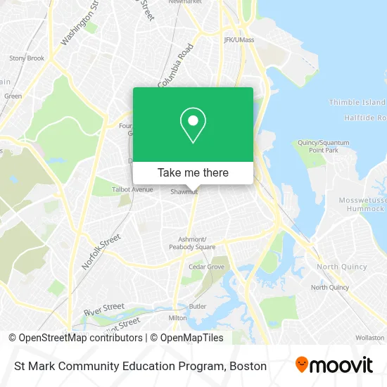 St Mark Community Education Program map