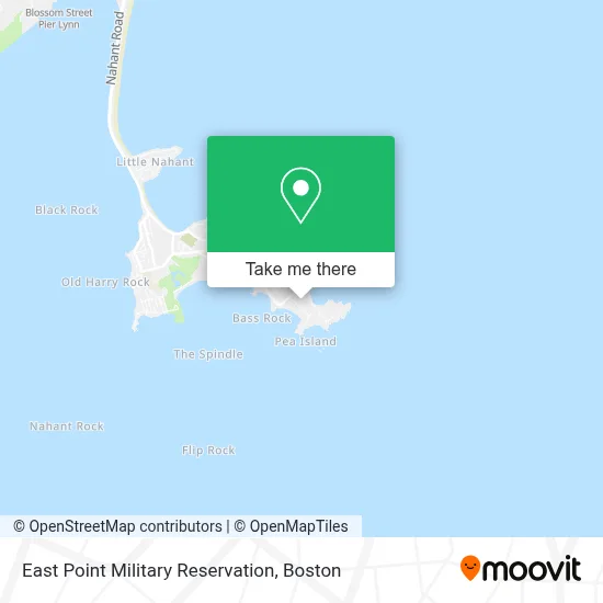 East Point Military Reservation map