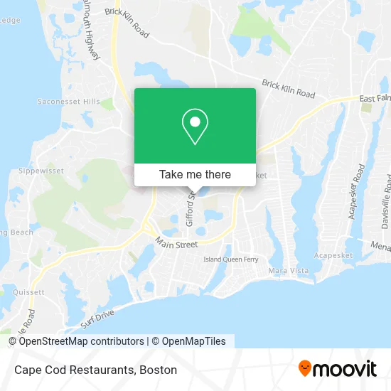 Cape Cod Restaurants map
