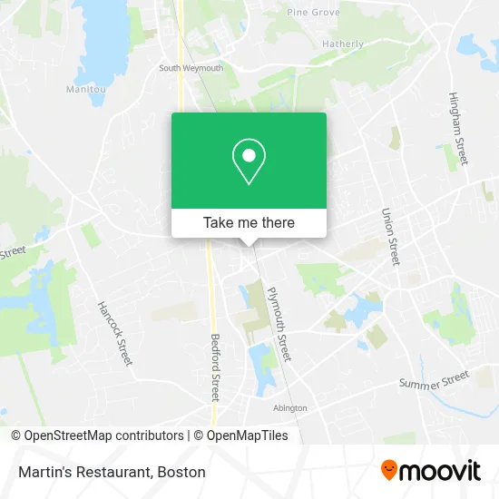 Martin's Restaurant map