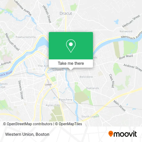 Western Union map