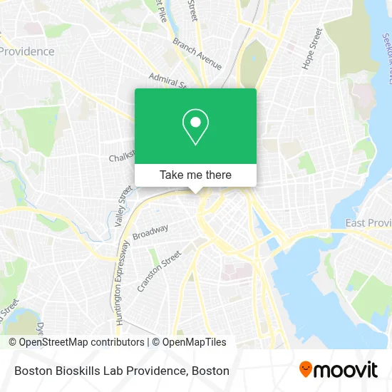Boston Bioskills Lab Providence map
