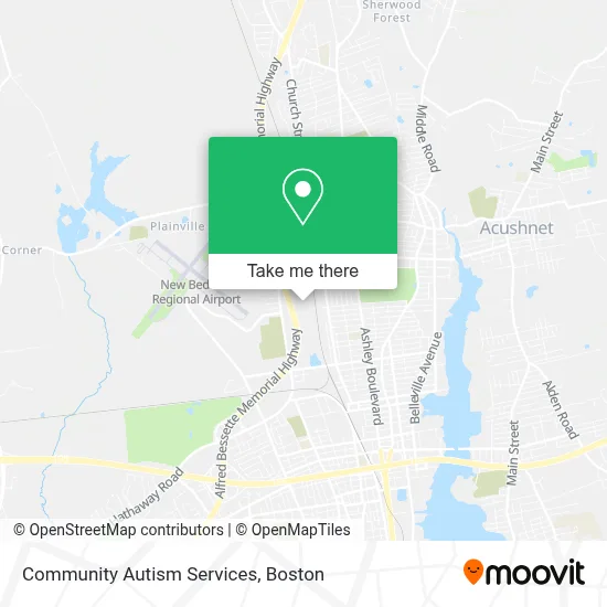 Community Autism Services map