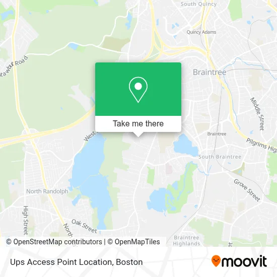 Ups Access Point Location map