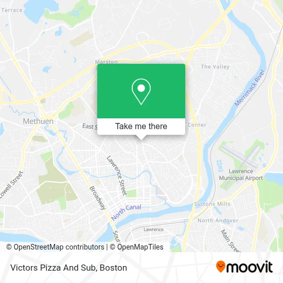 Victors Pizza And Sub map