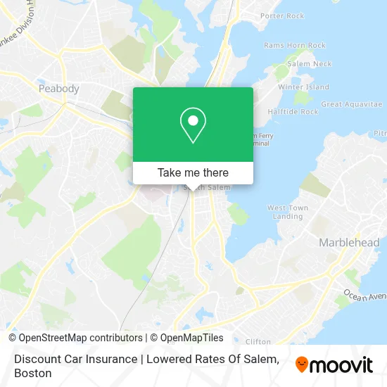 Discount Car Insurance | Lowered Rates Of Salem map