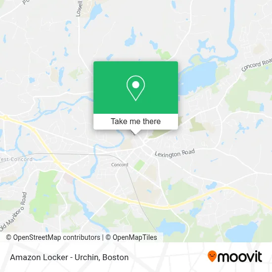 Amazon Locker - Urchin map