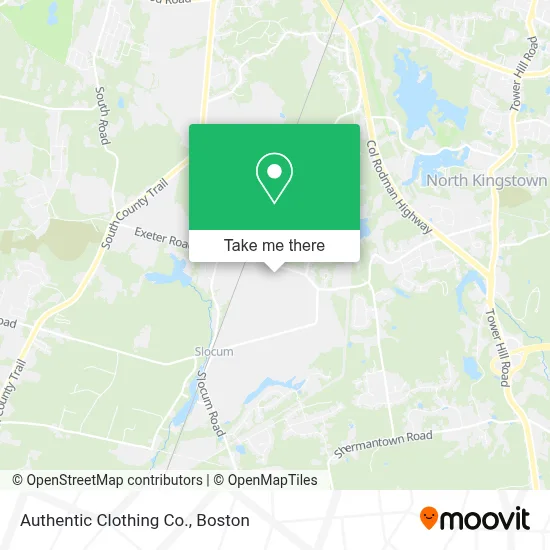 Authentic Clothing Co. map