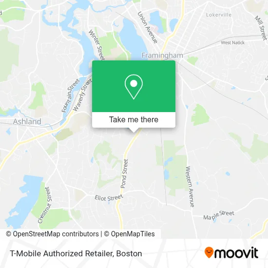 T-Mobile Authorized Retailer map