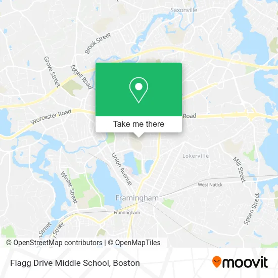 Flagg Drive Middle School map