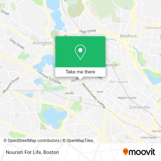 Nourish For Life map