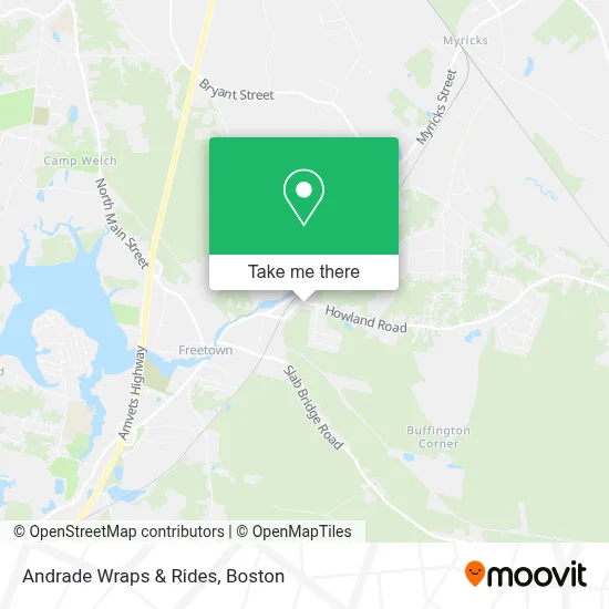 Andrade Wraps & Rides map