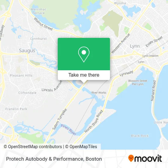 Protech Autobody & Performance map