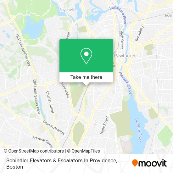 Schindler Elevators & Escalators In Providence map